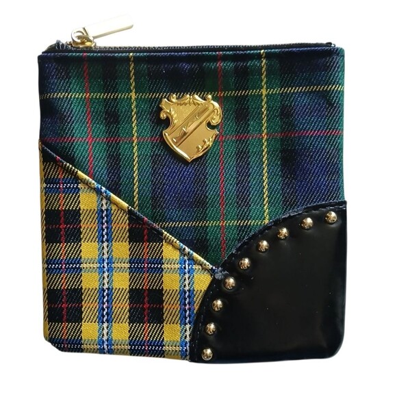 MAC Cosmetics Tartan Plaid Cosmetic Bag Noble Knights Collection Branded Plaid - Picture 1 of 8